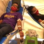 Taxiye staffs and fellow taxi drivers donated blood to help COVID patients.