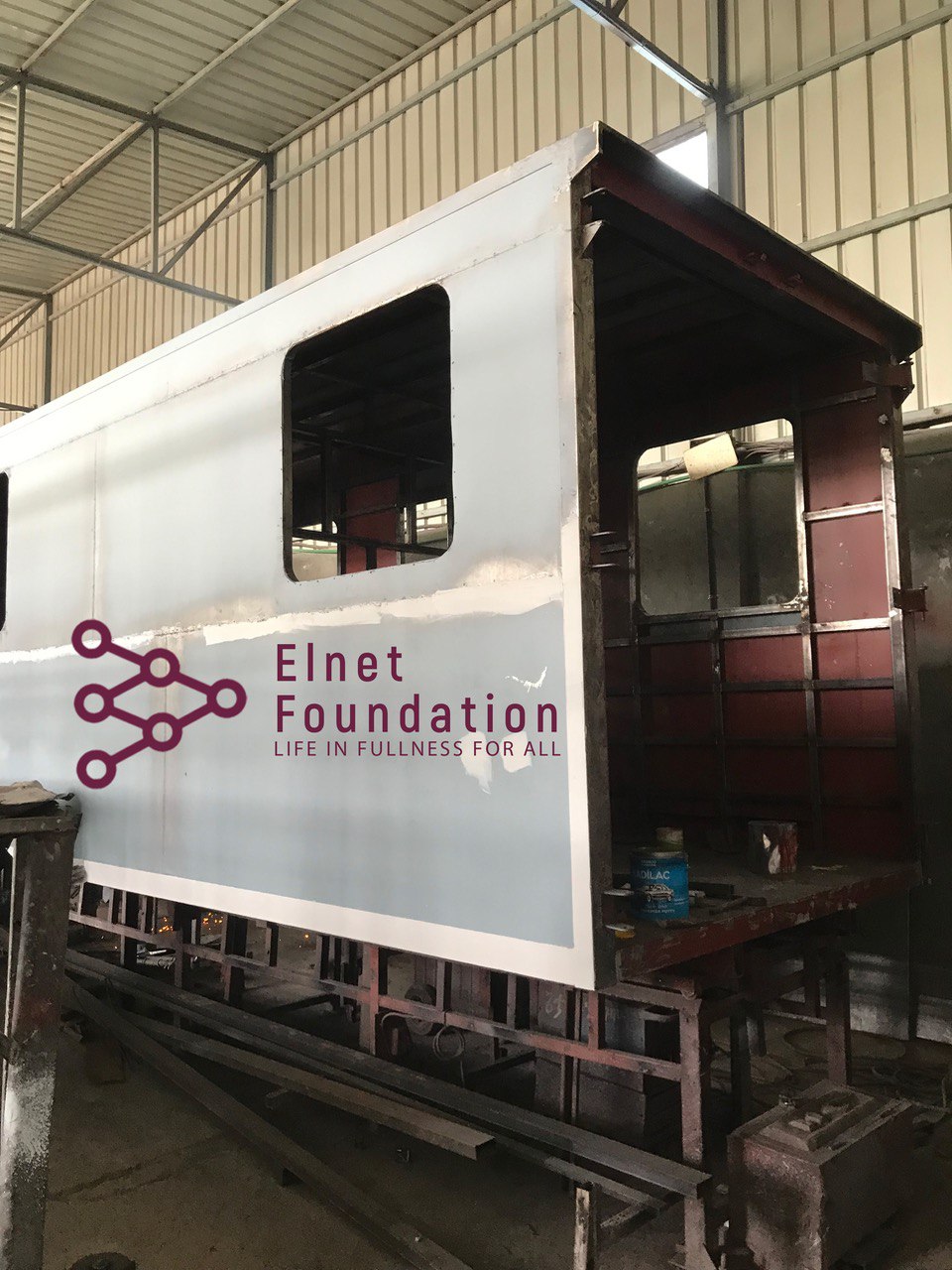Today Elnet Foundation and Brooke Ethiopia teams joined up to visit the development of the equine mobile veterinary clinic at Anta Engineering Solution.